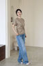Calvin KleinJeans【復(fù)刻90系列】25春夏女士ck淺色復(fù)古直筒牛仔褲47B908G W99-牛仔淺藍(lán) 27 曬單實拍圖
