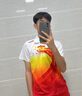 嘉蝶龍舟服運動(dòng)套裝男女短袖龍紋班服團隊服訓練服端午劃龍船比賽衣服 紅色短褲套裝 l 曬單實(shí)拍圖