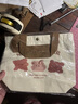 星舵手提帆布包飯盒包卡通包文藝學(xué)生包便當包媽咪包上班手拎小包包 三只微笑小熊 曬單實(shí)拍圖