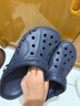 卡駱馳crocs七夕禮物洞洞鞋貝雅男鞋女鞋輕便耐磨一腳蹬拖鞋休閑鞋|10126 深藍(lán)-410 39 (240mm) 曬單實(shí)拍圖