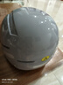 鳳凰電動車頭盔男女新國標(biāo)3C認(rèn)證安全帽四季通用冬季保暖防霧電瓶車摩托車半盔大碼 3C冷灰色+短透  曬單實拍圖