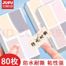 巨福標(biāo)簽貼紙大號80枚60*30mm不干膠貼紙手寫自粘性彩色分類口取紙姓名字貼價格標(biāo)簽便利貼 曬單實拍圖
