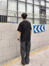 魯雅爾美式潮牌工裝褲男夏季高街hiphop速干休閑褲子垂感潮流百搭運動褲 深灰色 XL 曬單實拍圖