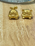 周大福十二生肖 吉祥趴趴萌獸足金黃金轉(zhuǎn)運珠送禮 多款可選 EOR824 趴趴虎 曬單實拍圖