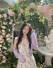 MAGIOPY2025年新款海邊度假沙灘長裙超仙女森系甜美碎花吊帶連衣裙 白色碎花連衣裙S 曬單實拍圖
