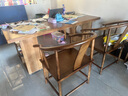 晶耀實木書桌去客廳化現(xiàn)代簡約長條桌家用客廳辦公桌寫字臺5cm 1.8米 曬單實拍圖