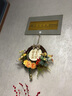 飾部落飾部落仿真花墻面壁掛裝飾 墻上裝扮掛件 房間店鋪門(mén)上裝飾掛牌 平安喜樂(lè) 花苞紅果 曬單實(shí)拍圖