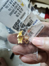 周六福七夕禮物黃金耳釘女足金999花卉耳飾耳針 計(jì)價(jià) 2.32g 曬單實(shí)拍圖