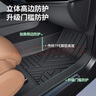 車麗友專用于吉利星瑞腳墊tpe全包圍包門檻25款24 23 22 21汽車用品 TPE腳墊【全包門檻】+慕絨絲黑 星瑞（21-25款） 曬單實拍圖