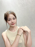 ALLOVE漸變和田玉手串女淺晴水碧玉手鏈七夕情人節(jié)禮物送女朋友老婆生日 曬單實拍圖