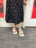 ZHR涼拖鞋女甜美風(fēng)珍珠軟厚底兩穿涼鞋女舒適一腳蹬女鞋 CE22 米色37 曬單實拍圖