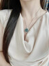老鳳祥 S925銀彌勒佛翡翠項(xiàng)鏈女吊墜生日七夕禮物情人節(jié)送女友 【極速達(dá)】*京東八倉/就近發(fā)貨 曬單實(shí)拍圖