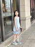 moonkids童裝女童網(wǎng)球裙子速干連衣裙2025夏季新款兒童冰絲涼感運(yùn)動(dòng)百褶裙 6142藍(lán)色速干連衣裙 170 cm 曬單實(shí)拍圖