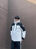 Teenie Weenie Men小熊男裝戶外滑雪三防工藝撞色拼接中長款羽絨服 白色 L 曬單實拍圖