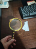 JCZS德國品牌工藝放大鏡100倍高清老人兒童專(zhuān)用護眼不累眼高倍鏡老人讀書(shū)看報古董鑒賞檢查維修老花眼 【德國精工小字推薦】60mm(金屬質(zhì)感-玻璃鏡面 曬單實(shí)拍圖