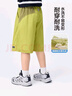 左西男中大童夏季短褲2025新款輕戶外防水運(yùn)動(dòng)褲兒童褲子 綠色 140 曬單實(shí)拍圖
