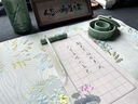 蘭齋火鍋硯臺(tái)防干墨陶瓷帶蓋墨池不干墨盛容器書(shū)法國(guó)畫(huà)初學(xué)練字多功能泉青瓷硯墨碟筆擱文房四寶套裝 弟梅【若竹】五件套 曬單實(shí)拍圖