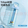 希樂塑料杯tritan材質(zhì)直飲杯男女學生戶外運動水杯兒童彈蓋杯子帶提繩 曬單實拍圖