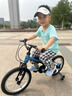 九號（Ninebot）兒童自行車(chē)3-6-10歲寶寶單車(chē)男女孩學(xué)生腳踏車(chē)兒童初學(xué)自行車(chē)童車(chē) 冰晶藍+護具六件套+輔助輪 16寸 曬單實(shí)拍圖