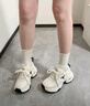 卡米高內增高9cm厚底老爹鞋女2025年夏季新款十字花網(wǎng)面透氣休閑運動(dòng)鞋 奶油米單網(wǎng)版內增高9cm 37 (235mm) 曬單實(shí)拍圖
