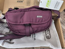 GOX斜挎包休閑旅行腰包運動(dòng)運動(dòng)手機抓絨斜挎包大容量胸包暗格尼龍 酒紅色 曬單實(shí)拍圖
