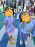 迪士尼兒童泳衣女童中大童青少年長(zhǎng)袖長(zhǎng)褲分體A類防曬泳衣D35266紫色110 曬單實(shí)拍圖
