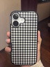 PopSockets【黑夜浪漫·手機殼】PopSockets泡泡騷手機支架氣囊伸縮防摔手機殼 勃艮第紅 蕾絲 雛菊 黑白棋盤 黑白棋盤 iPhone 16 曬單實拍圖