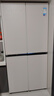 美的（Midea）餐邊柜427零嵌入式冰箱45cm超薄十字四開門除菌三循環(huán)節(jié)能風冷無霜家用超薄電冰箱國家補貼20% BCD-427WUSGPZM月光米 曬單實拍圖