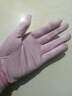 定制查米100%桑蠶絲針織盤(pán)珠真絲手套蕾絲防曬保濕滋潤嫩白睡眠手套 淺粉 手膜短款 均碼 曬單實(shí)拍圖