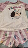 果殼（Gukoo）睡衣女夏季新款卡通插肩袖短袖女士家居服套裝 芭蕾粉套裝 L 曬單實拍圖