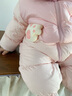 巴拉巴拉童裝嬰兒連體衣羽絨服假兩件寶寶衣服冬裝外出萌男童女童 粉色小貓-白鴨絨 208425120217 66 cm-充絨量74g 曬單實拍圖