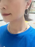 百年老鳯祥9999純銀耳圈耳飾女光面時(shí)尚超大圈耳環(huán)防過(guò)敏足銀 999.9四方(直徑4厘米) (80%人選 曬單實(shí)拍圖