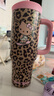 野獸派家居（tbh）三麗鷗Hello Kitty巨無霸保溫杯吸管隨行杯不銹鋼保冷水杯禮物 巨無霸保溫杯 經(jīng)典豹紋 1200ml (含mini收納包掛件) 曬單實拍圖