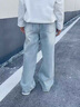 NICKYBABY女童夏裝套裝2025新款兒童夏季洋氣休閑短袖女大童夏天韓系牛仔褲 13216藍色+19060白 160 cm 曬單實拍圖