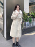 DRPR品牌女裝中長(cháng)款收腰顯瘦派克服2025冬季新款加厚韓系保暖皮草外套 米白色 S 85-110斤 曬單實(shí)拍圖