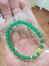 中國(guó)黃金（CHINA GOLD）蓮花黃金手鏈女999足金轉(zhuǎn)運(yùn)珠手串七夕情人節(jié)禮物送女朋友老婆 足金蓮花玉髓手串+摯愛(ài)禮盒 曬單實(shí)拍圖