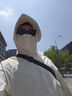 Homlean戶外登山防曬衣服男夏季薄款涼感透氣工裝外套HL16米白L 曬單實(shí)拍圖