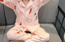 惠奴比兒童睡衣春秋新款小孩套裝寶寶開(kāi)始長(cháng)袖女小童女童家居服夏季春秋 粉色蘿卜兔【童套】 100 曬單實(shí)拍圖