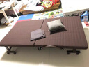 匡易德國品質(zhì)折疊床辦公午休床免裝值班陪護(hù)加固金屬簡易行軍床單人雙 床墊60cm寬咖啡色 曬單實(shí)拍圖