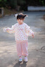 G.DUCKKIDS童裝女童套裝春秋季純棉兒童衛(wèi)衣休閑褲洋氣可愛(ài)1歲女寶寶運(yùn)動(dòng)服 粉紅色 80 （建議寶寶8-10公斤 12-24個(gè) 曬單實(shí)拍圖