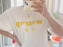 WASSUP2025搞怪貓眼T恤衫夏季寬松純棉國潮牌ins男女生短袖圓領(lǐng)重磅休閑 白色 常規(guī) M 曬單實拍圖