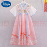 G.DUCKKIDS漢服女童古風(fēng)洋裝夏款超仙中國(guó)風(fēng)古裝襦裙夏季兒童公主裙子炸街潮 粉色 刺繡漢服連衣裙 120碼建議身高110cm 曬單實(shí)拍圖