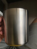 無(wú)印良品（MUJI）不銹鋼雙層馬克杯 大容量男女辦公學(xué)生水杯茶杯咖啡杯 銀色 490ml 曬單實(shí)拍圖