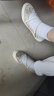 斯凱奇（Skechers）女鞋夏季2025新款瑪麗珍平底蕾絲軟底休閑鞋透氣健步鞋老人媽媽鞋 透氣大網(wǎng)眼-NAT/自然色 35.5 曬單實(shí)拍圖