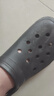 名創(chuàng)優(yōu)品（MINISO）洞洞鞋男夏季外穿沙灘涼鞋防滑厚底踩屎感包頭涼拖鞋黑色44-45 曬單實拍圖