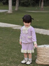 G.DUCKKIDS童裝女童秋裝套裝兒童衣服女小童春秋季甜美風小香風套裝裙3寶寶 粉色 90 尺碼1~2歲【 80-90cm】cm 曬單實拍圖