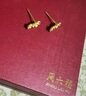 周六福（ZLF） 黃金耳釘女款足金春日悠悠幸運(yùn)草耳飾游園綺夢(mèng)系列 計(jì)價(jià) 一對(duì)-1.75g 曬單實(shí)拍圖
