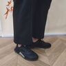 雅格獅丹（Aquascutum）男鞋夏季2025新款運動(dòng)休閑鞋男士真皮透氣鞋子男 黑色 40 偏大一碼 -適合運動(dòng)鞋41碼 曬單實(shí)拍圖