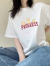 SPAO韓國同款卡通貓咪短袖t恤女透氣夏季純棉休閑半袖衫SPDX25AT03LD 白#SP三只貓咪 XL 曬單實拍圖