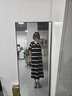 旅途原品（ltyp）真絲亞麻棉休閑V字翻領(lǐng)條紋針織連衣裙女直筒中長(zhǎng)裙 杏黑色-經(jīng)典條紋-真絲亞麻棉 XS -S/150-155cm（現(xiàn)貨） 曬單實(shí)拍圖